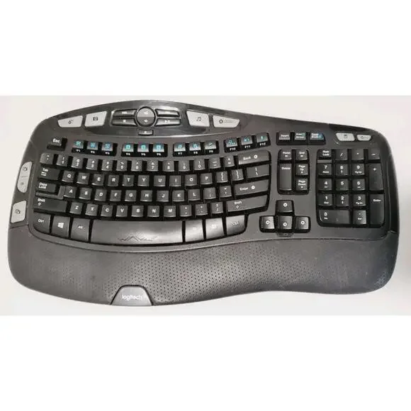 Lot Of 2 Logitech K350 Wireless Comfort Wave Keyboard NOT TESTED NO RECEIVERS